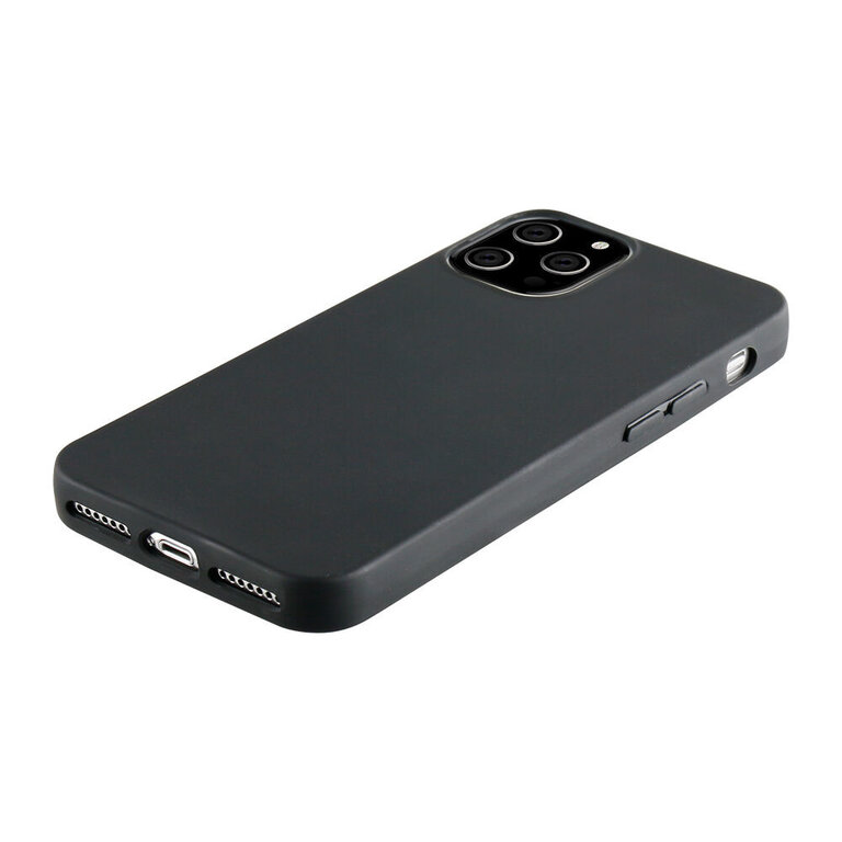 Promiz Promiz Soft Case iPhone 12 / 12 Pro - Matt Black