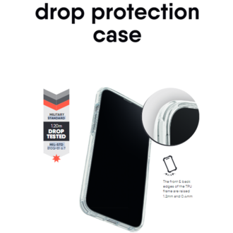 Promiz Promiz Drop Protection Case iPhone 14 / 13 - Clear Promiz Promiz Drop Protection Case iPhone 14 / 13 - Clear