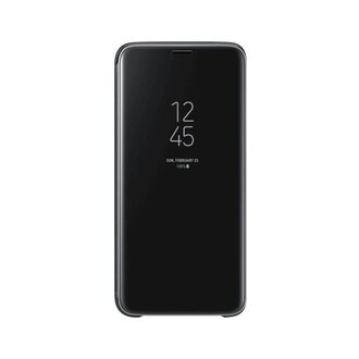 Samsung Samsung Galaxy S9 Clear View Standing Cover - Zwart Samsung Samsung Galaxy S9 Clear View Standing Cover - Zwart