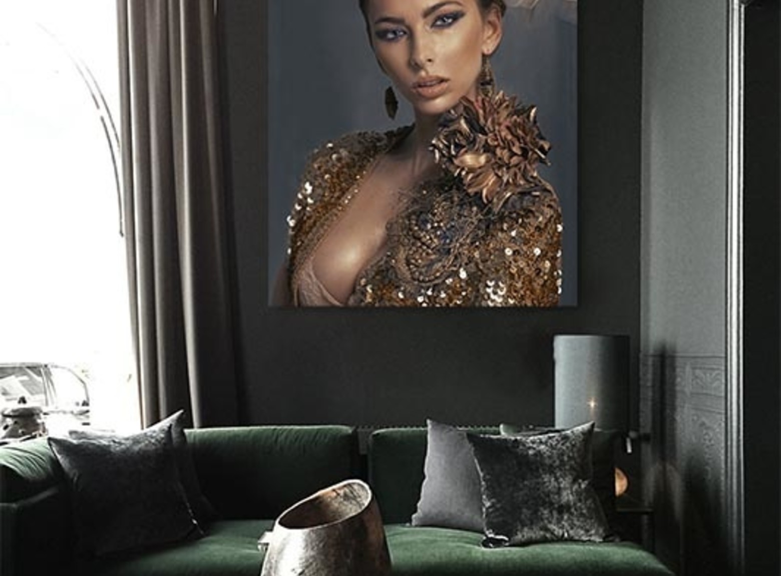 Luxury Lady foto-art plexiglas