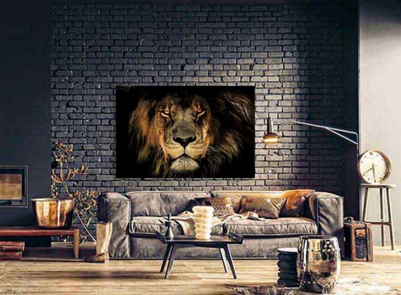 King of the Jungle foto-art dibond