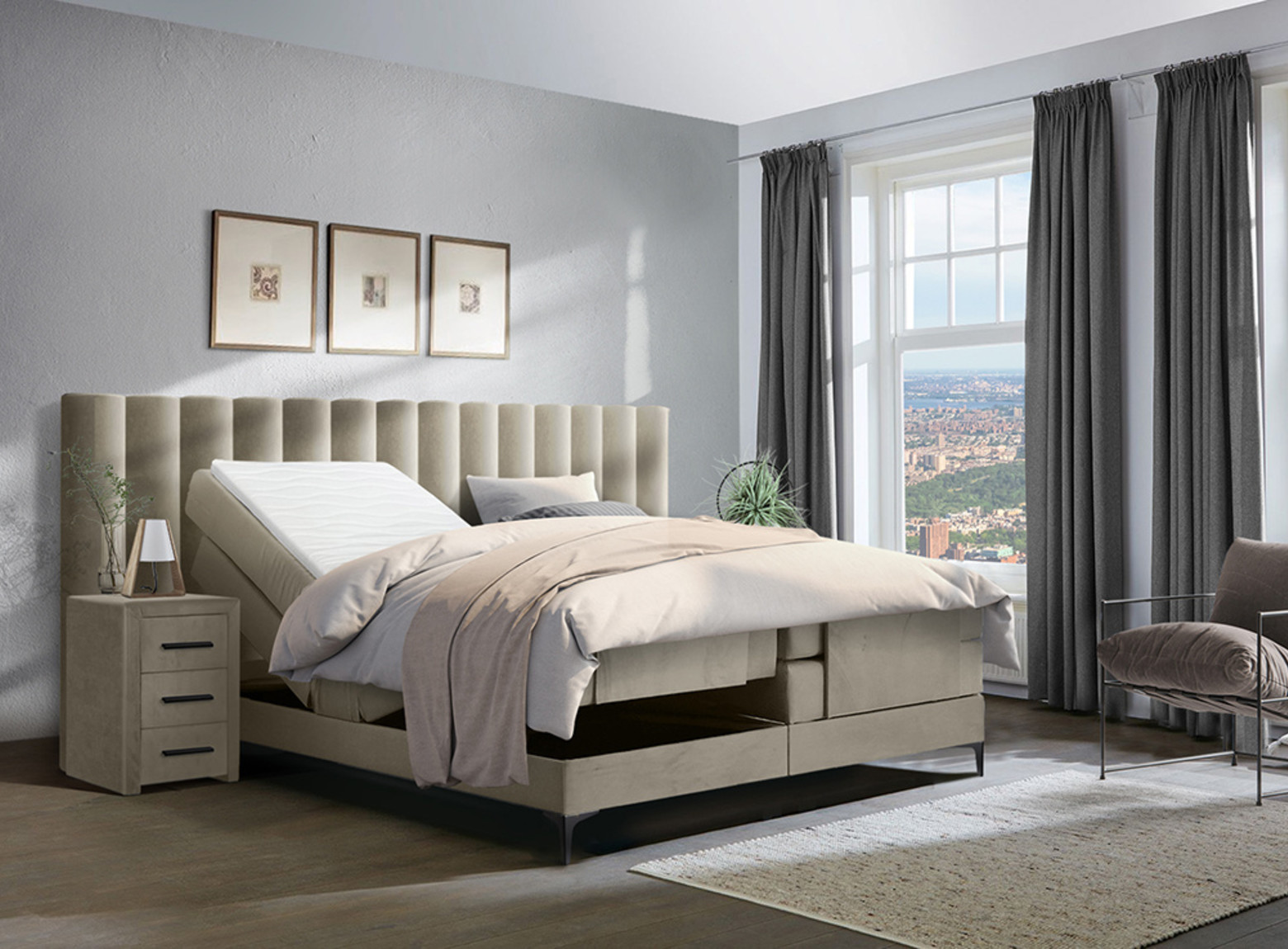 Elektrische Boxspring Bronx