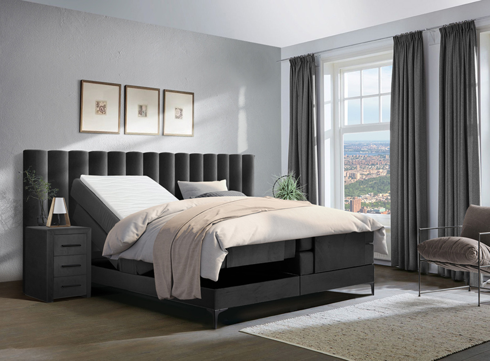 Elektrische Boxspring Bronx