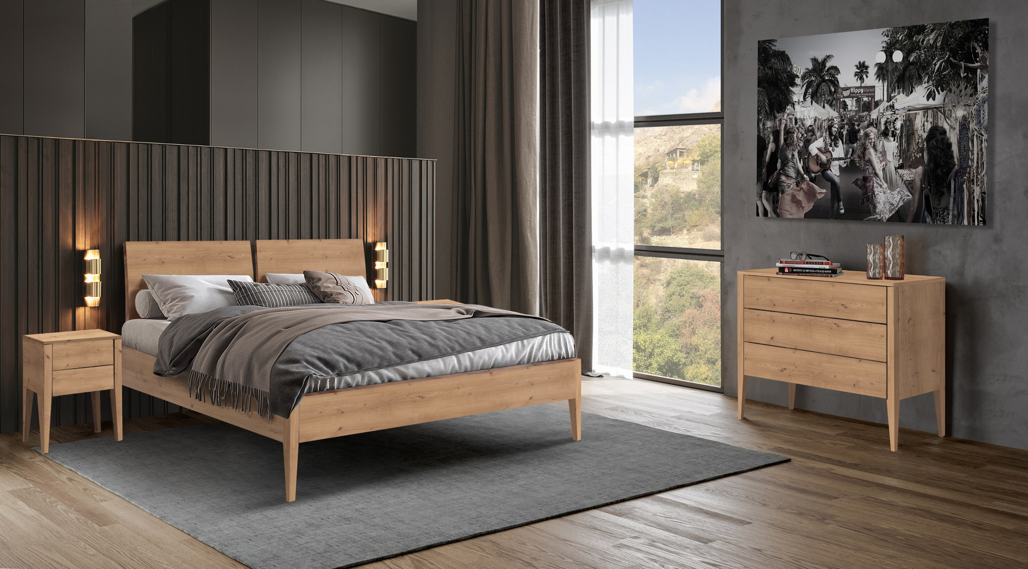 Pekkadillo veiligheid plug Houten bed Locarno | Luxe houten bed | Beddenplein - Beddenplein.nl