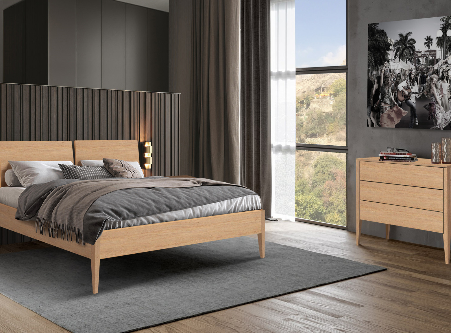 Lach gezond verstand account Houten bed Locarno | Luxe houten bed | Beddenplein - Beddenplein.nl