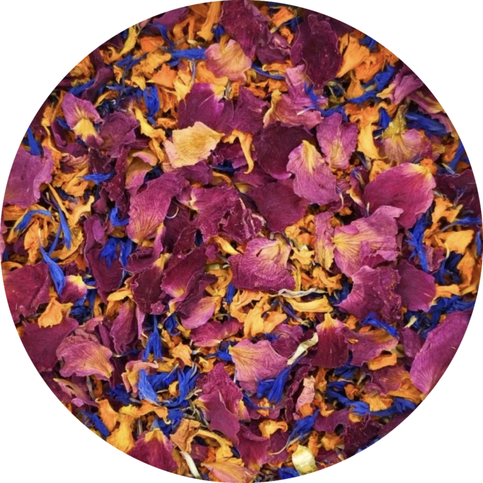 Vanissa Eetbare rozenblaadjes & blauwe bessenbloesem – 100% natuurlijk