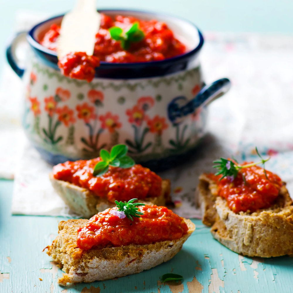 De Kruidenshop Bruschetta kruidenmix met tomaat en knoflook
