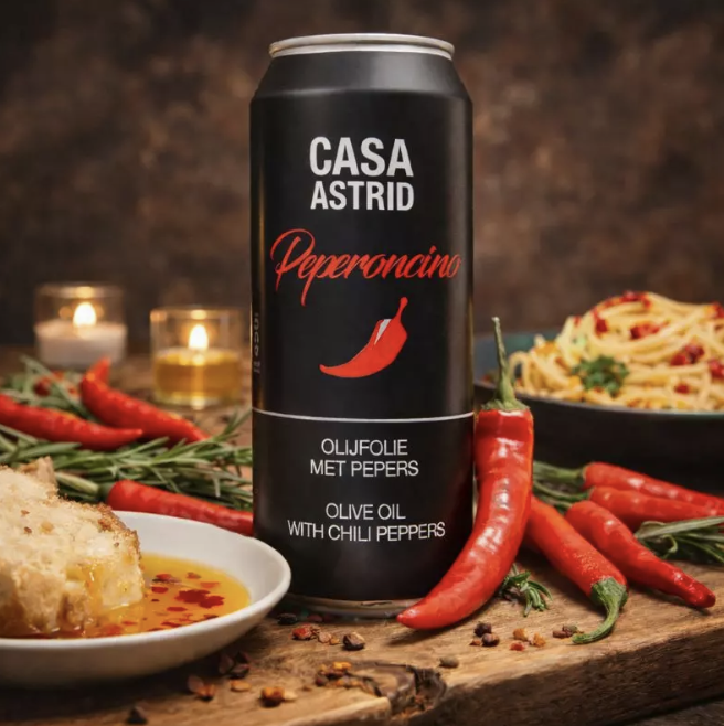 Casa Astrid Italiaanse Extra Vierge Olijfolie met Verse Chili peper REFILL | Casa Astrid
