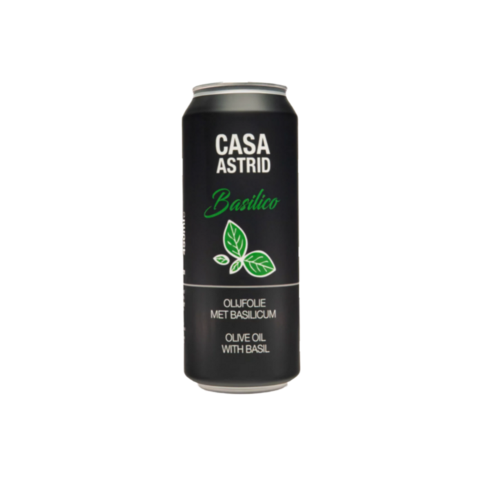Casa Astrid Italiaanse Extra Vierge Olijfolie met Verse Basilicum REFILL | 450 ml navulblik