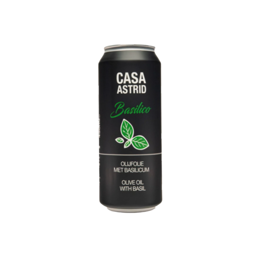 Casa Astrid Italiaanse Extra Vierge Olijfolie met Verse Basilicum REFILL | 450 ml navulblik