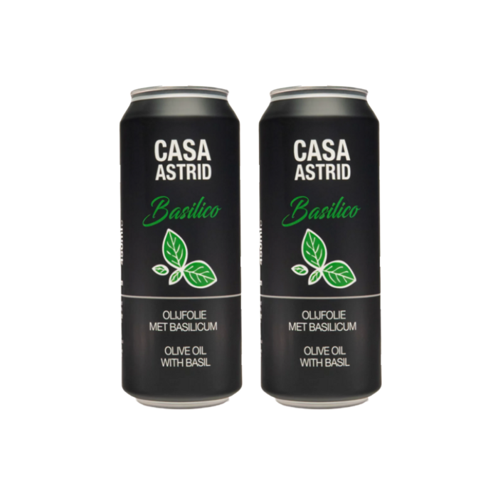 Casa Astrid Italiaanse Extra Vierge Olijfolie met Verse Basilicum REFILL | 450 ml navulblik