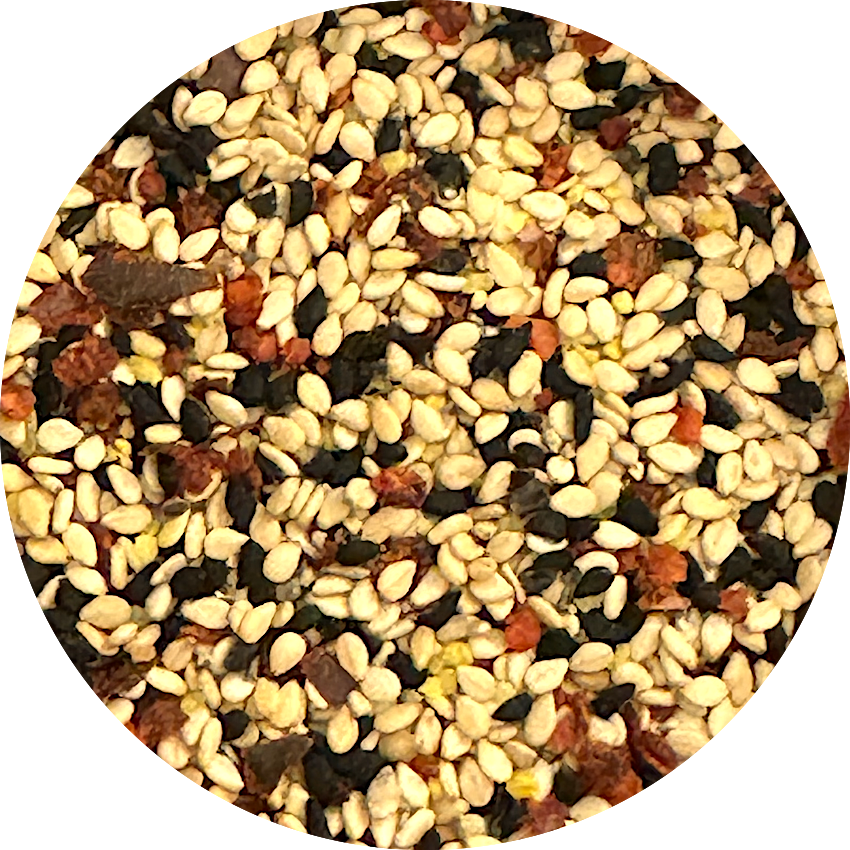 De Kruidenshop Avocado-Tomaten Topping – Crunchy Sesam & Chili Mix