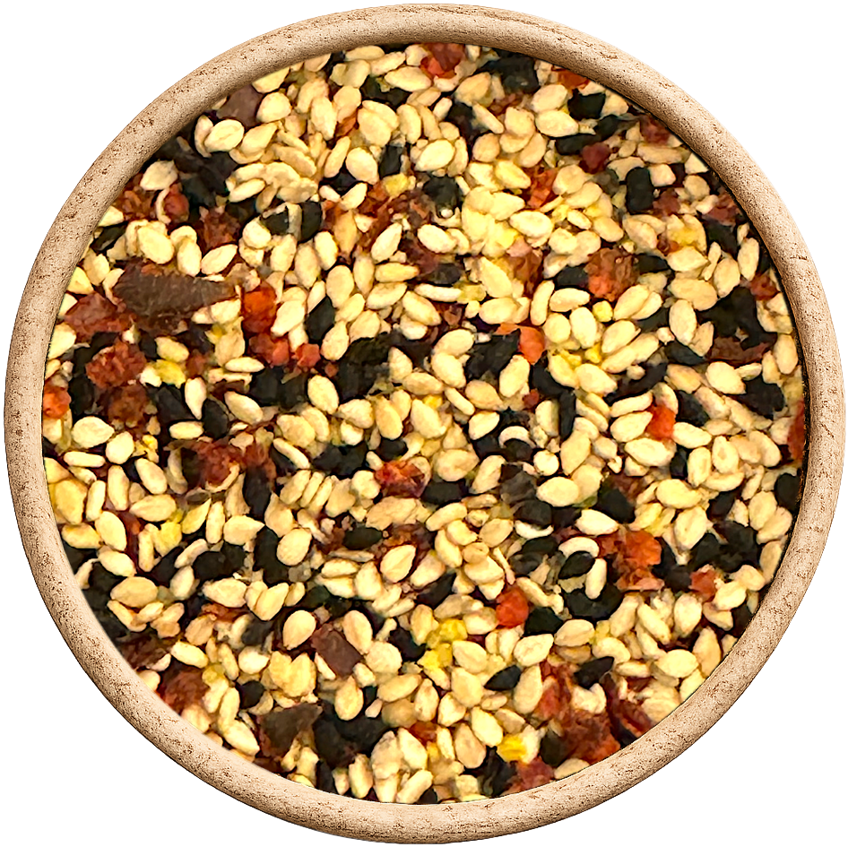 De Kruidenshop Avocado-Tomaten Topping – Crunchy Sesam & Chili Mix