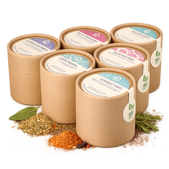 De Kruidenshop BBQ kruidenpakket met 6 kruidenmixen voor grill en barbecue