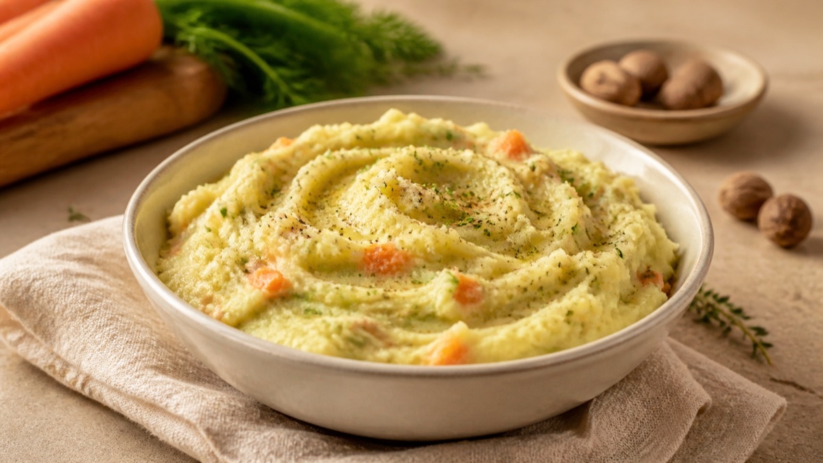 Knolselderpuree met tijm