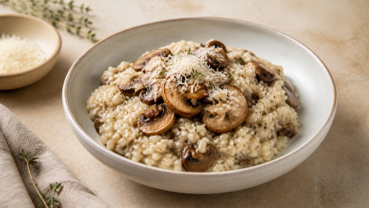 Saffraanrisotto met Parmezaan