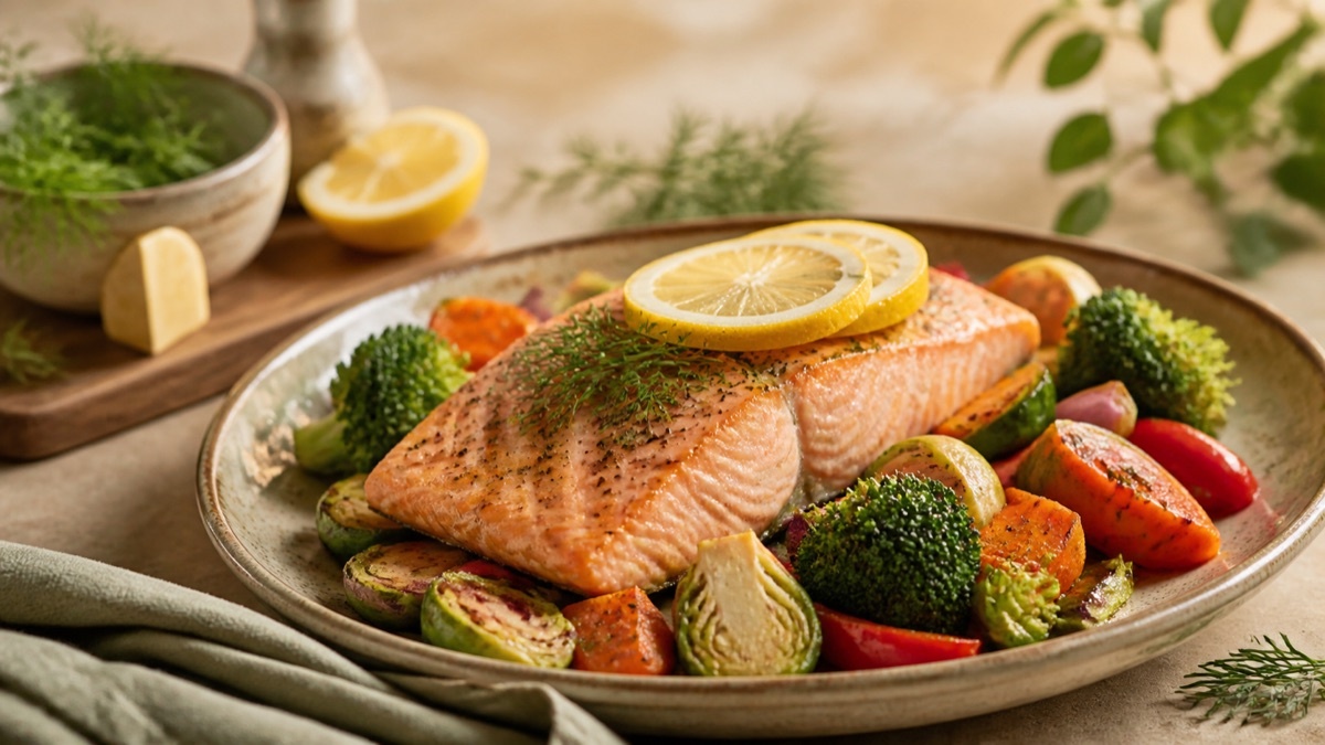 Zalm met dille, citroen en krieltjes