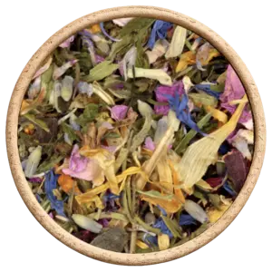 De Kruidenshop Flower Power thee BIO met jasmijn, kamille en lavendel