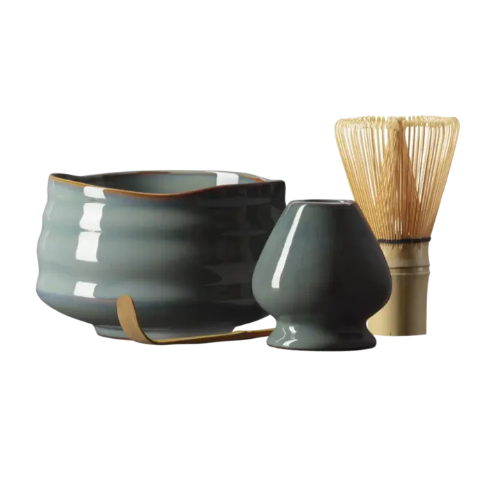 De Kruidenshop Traditionele matcha set met kom, garde en lepel