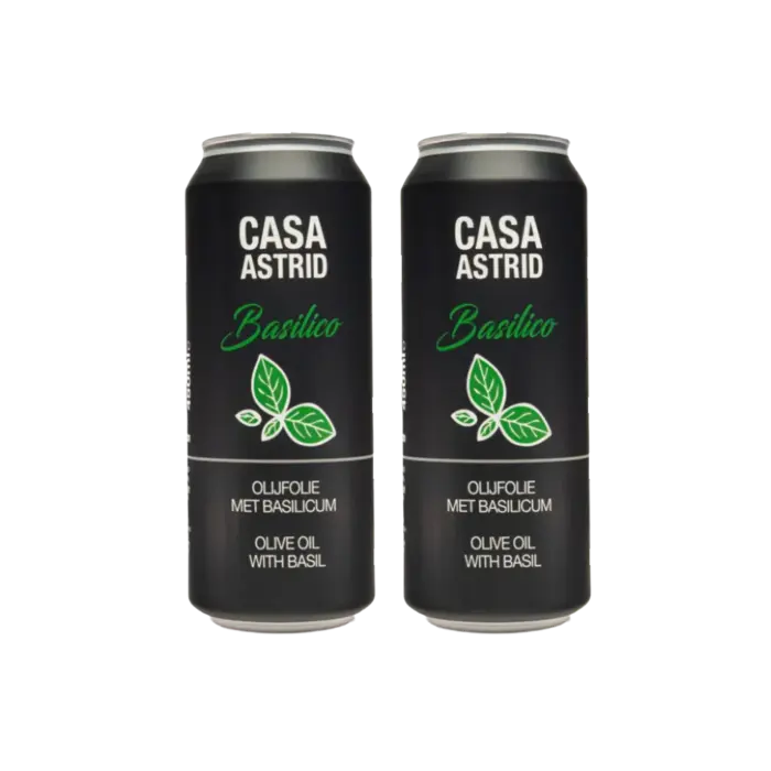 Casa Astrid Casa Astrid olijfolie met verse basilicum - navulling