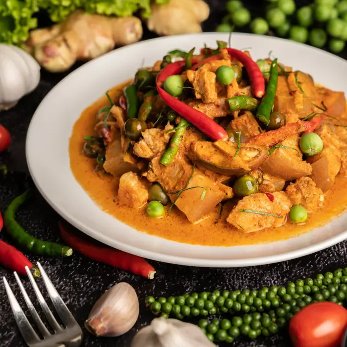 De Kruidenshop Thaise rode curry kruidenmix voor wok en kokosmelk