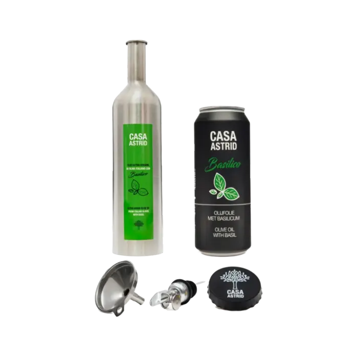 Casa Astrid Casa Astrid olijfolie met verse basilicum - starterspack