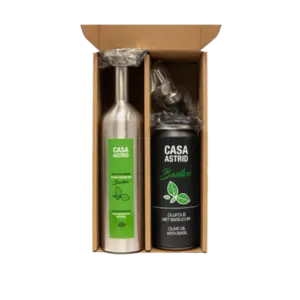Casa Astrid Casa Astrid olijfolie met verse basilicum - starterspack