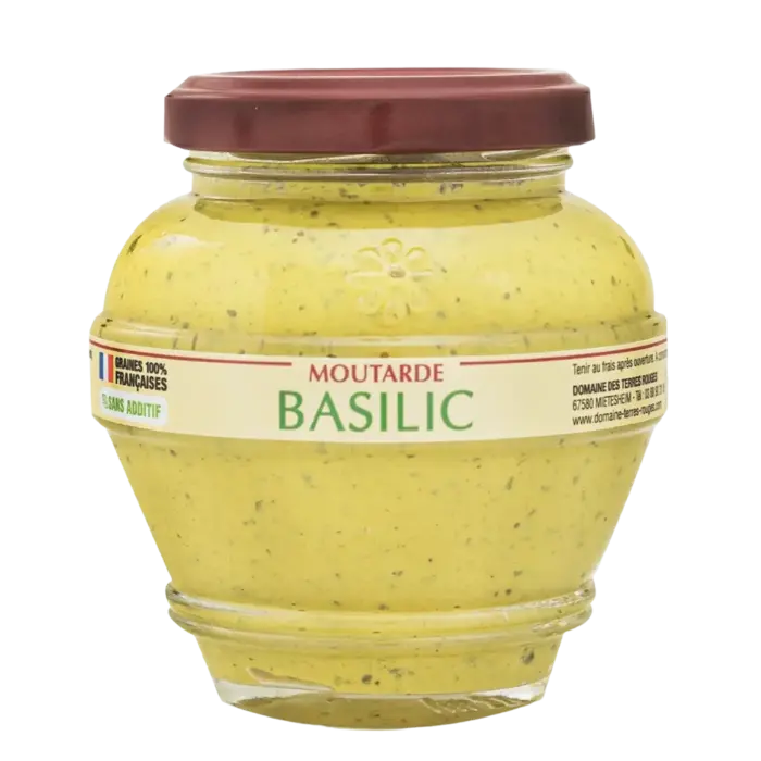 Domaine des terres rouges Franse mosterd met basilicum