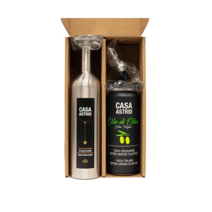 Casa Astrid Casa Astrid extra vierge olijfolie - starterspack met RVS-fles