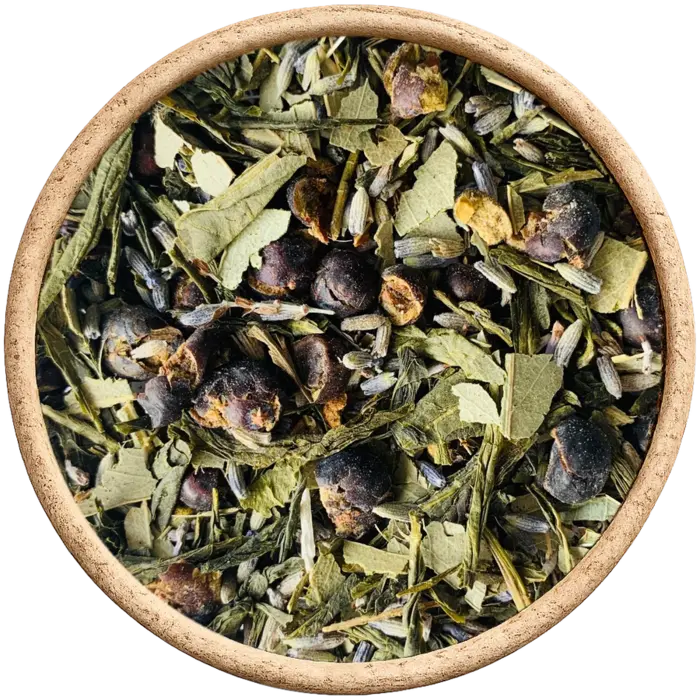 De Kruidenshop Hammam lavendelthee met groene thee en eucalyptus