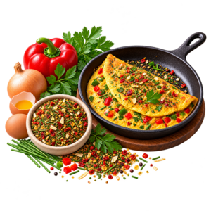 De Kruidenshop Pittige omeletkruiden met paprika en rozemarijn