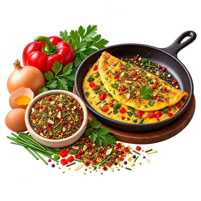 De Kruidenshop Pittige omeletkruiden met paprika en rozemarijn