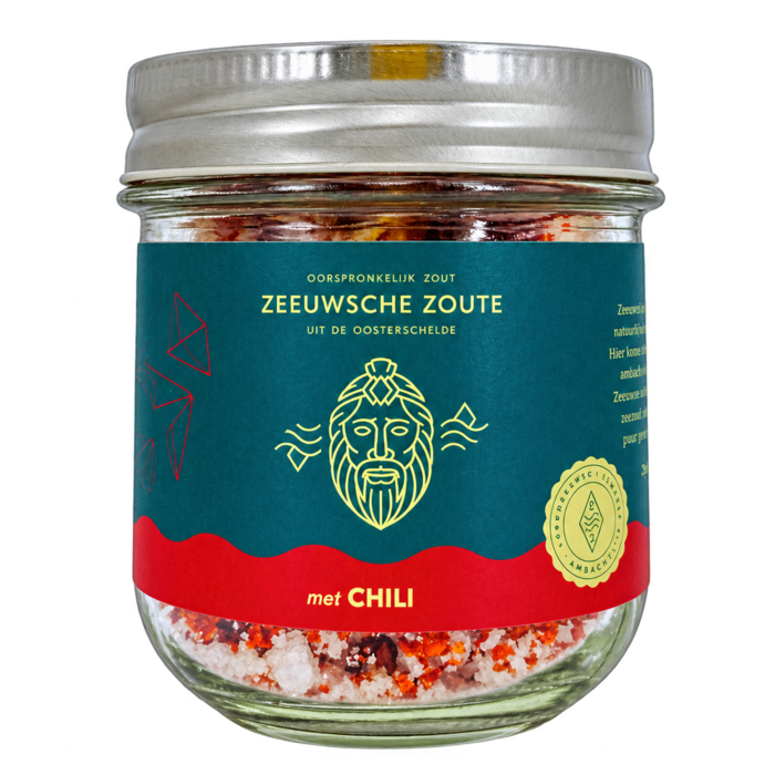 Zeeuwsche Zoute Zeeuwsche Zoute CHILI - Zeeuws zeezout met chili