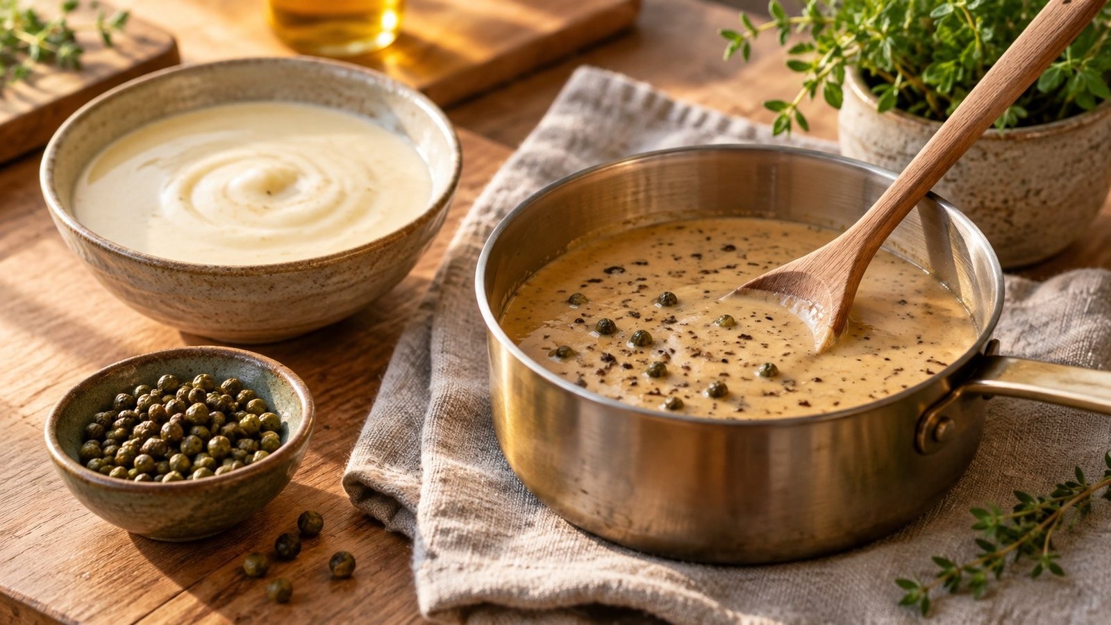 Basissaus: van bechamel tot pepersaus