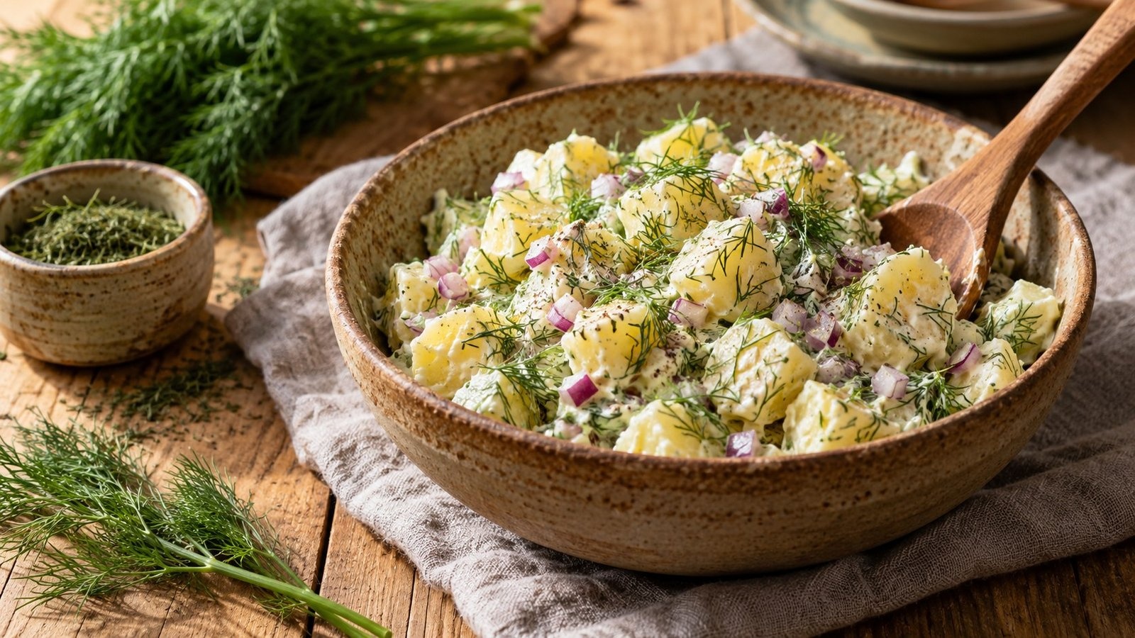 Aardappelsalade met dille