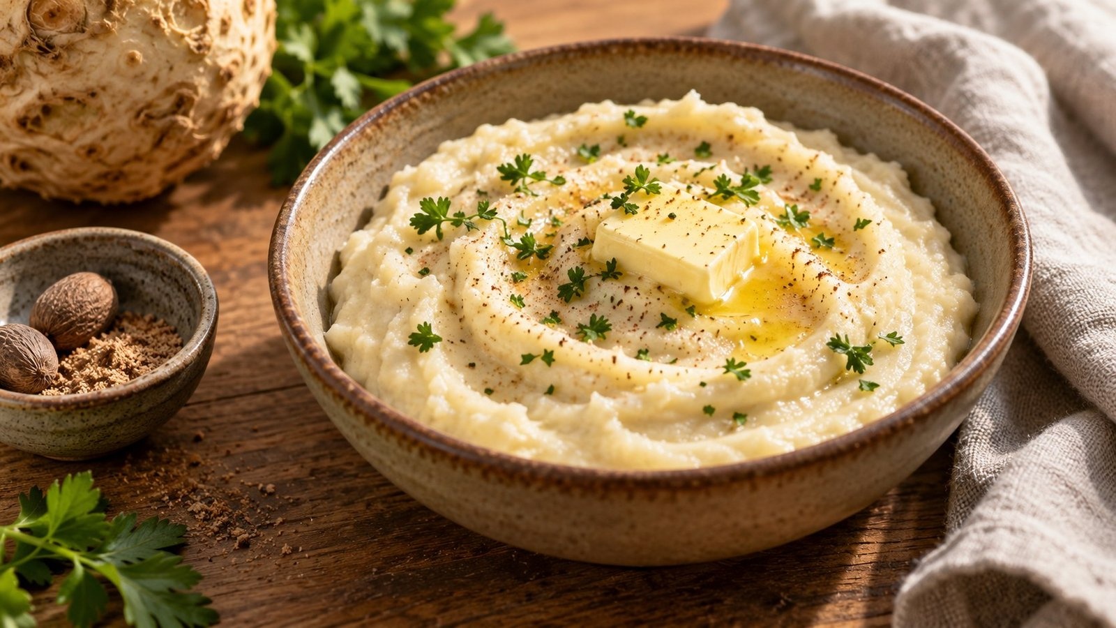 Knolselderpuree