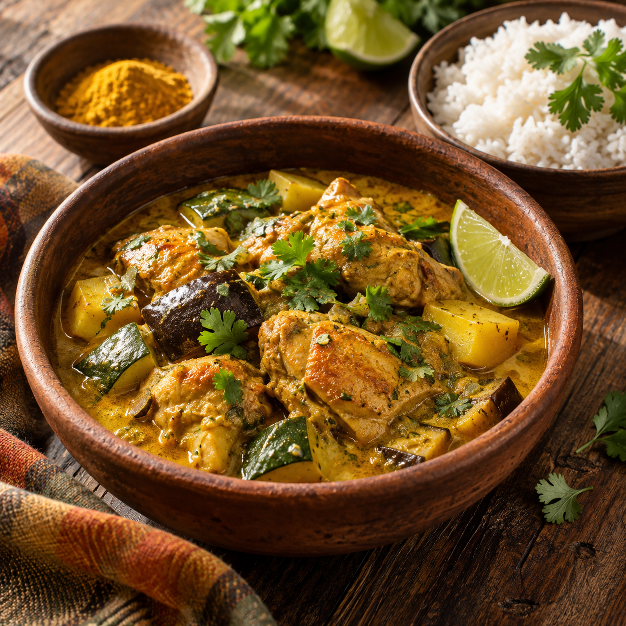 Kip Colombo met Curry Colombo kruidenmix