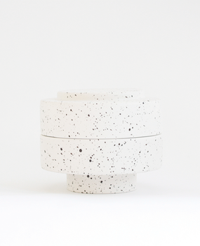 Ania Ania Schaaltje met Deksel Karen Wit met Bruine Stippen Ania Ania Schaaltje met Deksel Karen Wit met Bruine Stippen