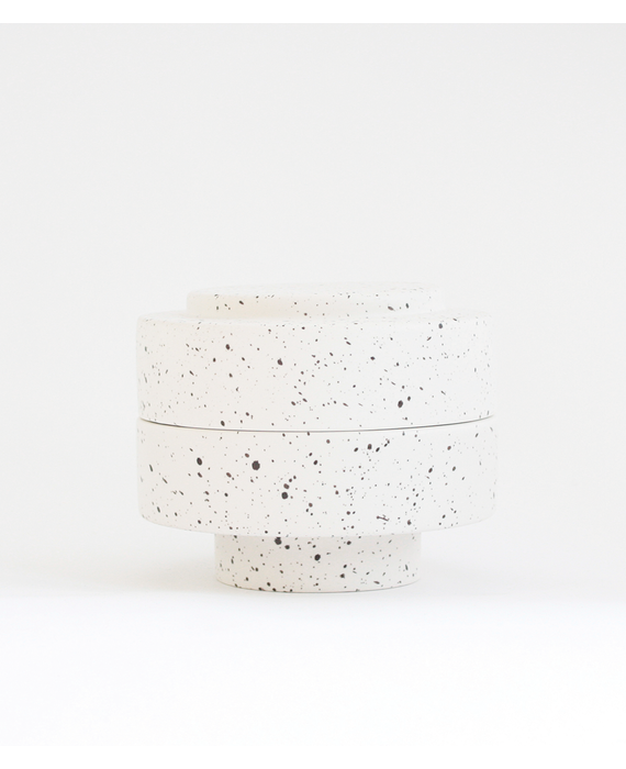 Ania Schaaltje met Deksel Karen Wit met Bruine Stippen