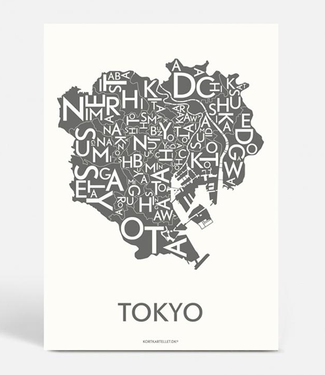 Kortkartellet Kortkartellet A5 Mini Poster Tokyo Antraciet