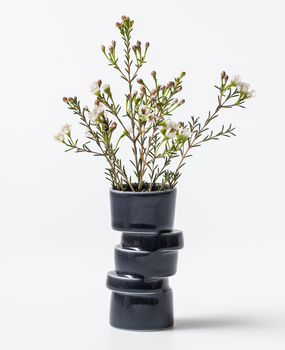 Lars Rank Keramik Lars Rank Keramik Handmade Vase Stacked Dark grey Mini Lars Rank Keramik Lars Rank Keramik Handmade Vase Stacked Dark grey Mini