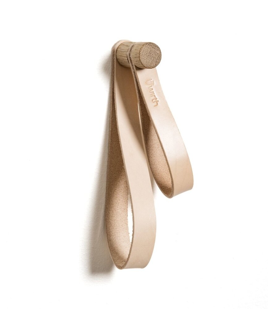 EKTA Living - by Wirth EKTA Living Double loop Natural leather and oak - design by Wirth EKTA Living - by Wirth EKTA Living Double loop Natural leather and oak - design by Wirth