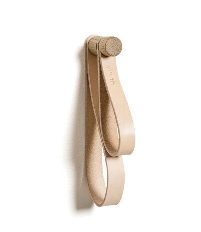 EKTA Living - by Wirth EKTA Living Double loop Natural leather and oak - design by Wirth EKTA Living - by Wirth EKTA Living Double loop Natural leather and oak - design by Wirth