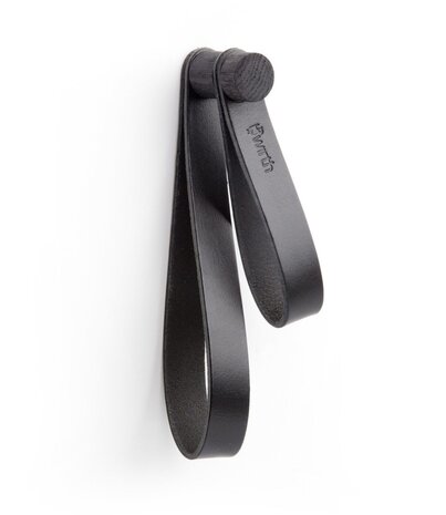 EKTA Living - by Wirth EKTA Living Coat Rack Loop Black Leather - Design by Wirth EKTA Living - by Wirth EKTA Living Coat Rack Loop Black Leather - Design by Wirth