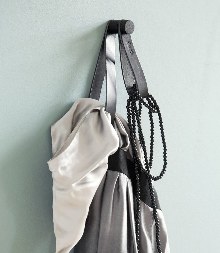 EKTA Living - by Wirth EKTA Living Coat Rack Loop Black Leather - Design by Wirth EKTA Living - by Wirth EKTA Living Coat Rack Loop Black Leather - Design by Wirth