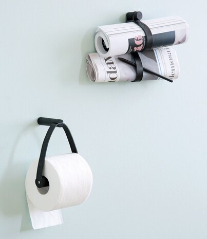 EKTA Living - by Wirth EKTA Living Coat Rack Loop Black Leather - Design by Wirth EKTA Living - by Wirth EKTA Living Coat Rack Loop Black Leather - Design by Wirth