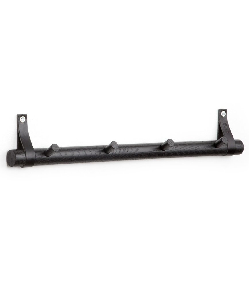 EKTA Living - by Wirth EKTA Living Knob rack 4 Black oak - design by Wirth EKTA Living - by Wirth EKTA Living Knob rack 4 Black oak - design by Wirth