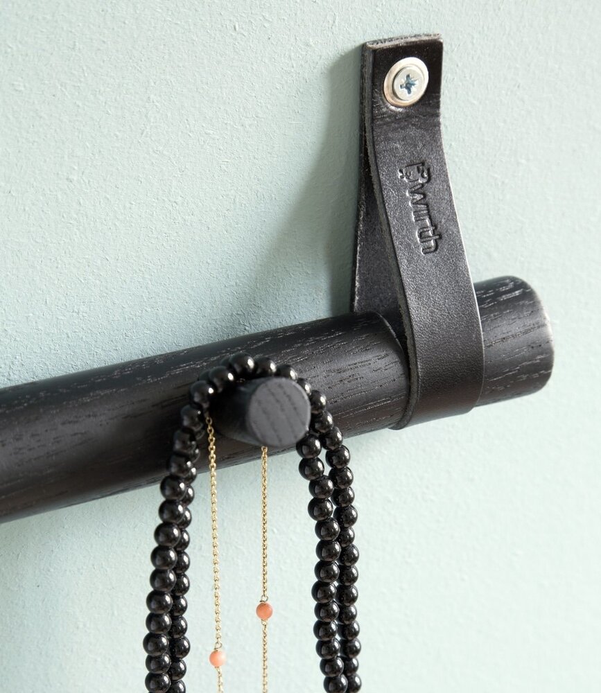 EKTA Living - by Wirth EKTA Living Knob rack 4 Black oak - design by Wirth EKTA Living - by Wirth EKTA Living Knob rack 4 Black oak - design by Wirth