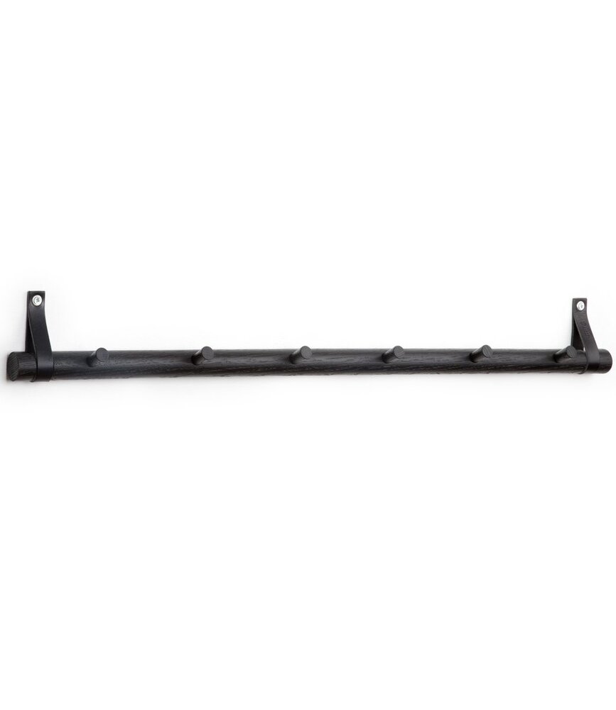 EKTA Living - by Wirth EKTA Living Knob rack 6 Black oak - design by Wirth EKTA Living - by Wirth EKTA Living Knob rack 6 Black oak - design by Wirth