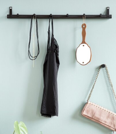 EKTA Living - by Wirth EKTA Living Knob rack 6 Black oak - design by Wirth EKTA Living - by Wirth EKTA Living Knob rack 6 Black oak - design by Wirth